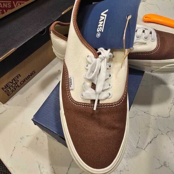 VANS Premium Authentic 44 Coffee Brown - VN000CQACFF Mens Size 11 Shoes NEW - Picture 2 of 9